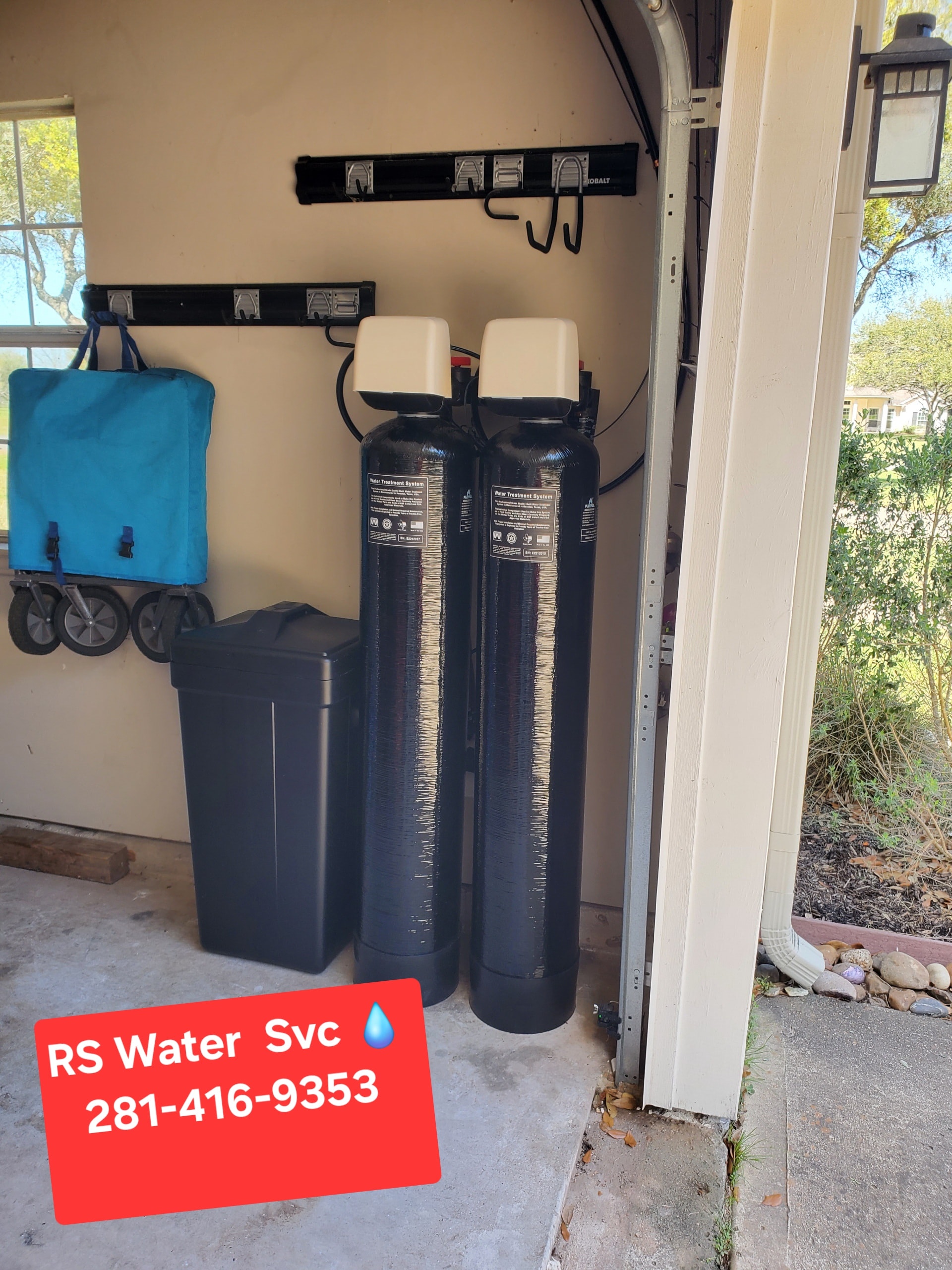 Water softener salt tank