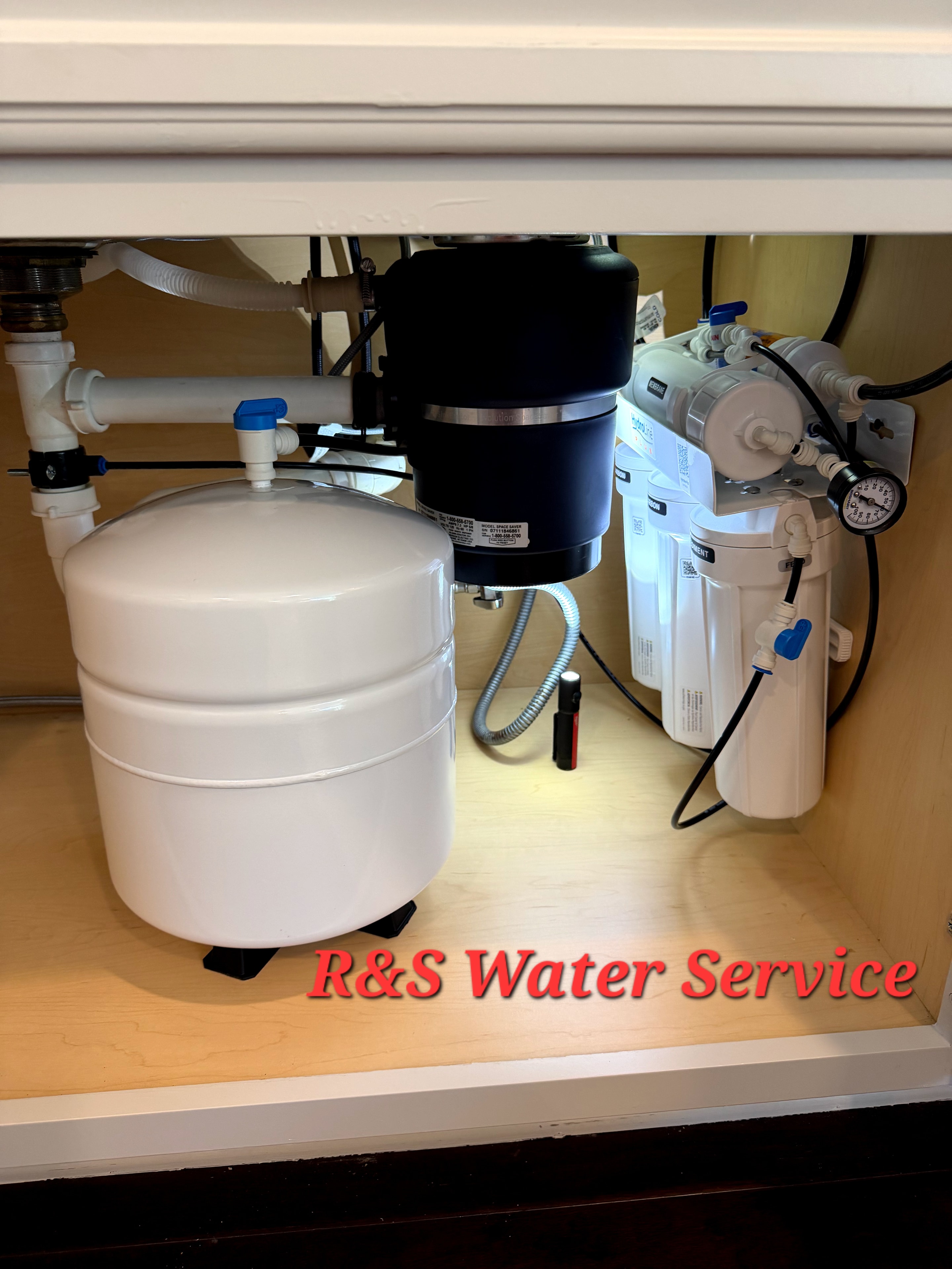 Water filtration equipment installation